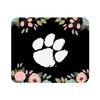 Mouse Pad, Fabric, Clemson University Standard/Floral Pink