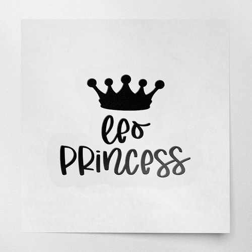 Decal Stickers of Leo Princess Crown (Black) (Set of 2) Premium Waterproof Vinyl Decal Stickers for Laptop Smartphone Car Dirt Bike Wall Room Mason Jar Bathtub Door - BICVER1e80002BLW19Y24