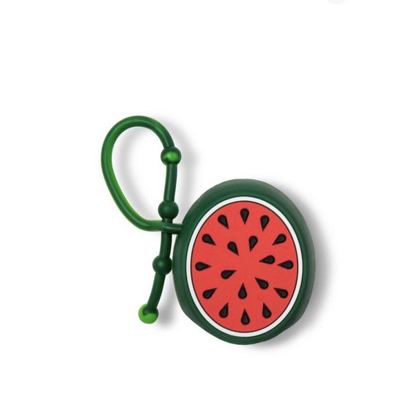 Hand Sanitizer Case Holder Keychain Green Watermelon