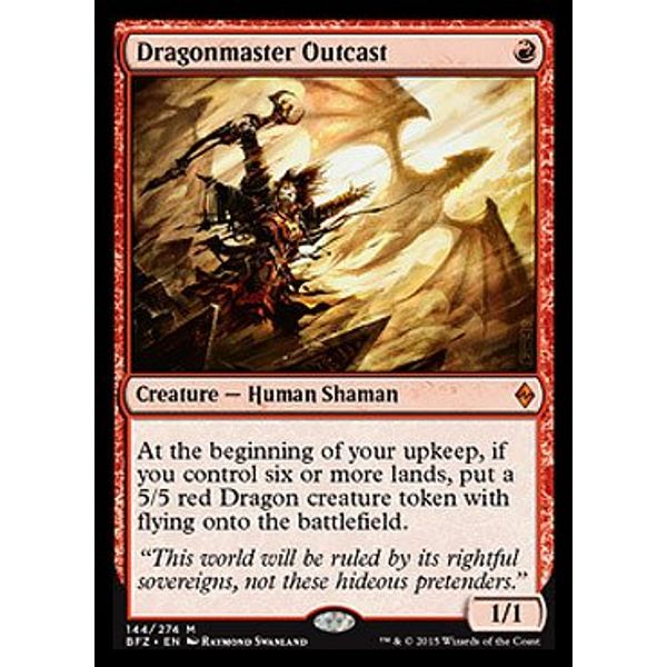 Magic The Gathering - Dragonmaster Outcast (144/274) - Battle for Zendikar