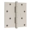 Baldwin Reserve 4 Inch Square Hinge. 9BR7028-002. Satin Nickel 