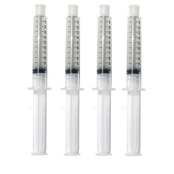 Teeth Whitening Gel Syringe 10ml Dispensers 44% Carbamide Peroxide Tooth Bleaching 4 Pcs