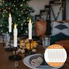 4 inch Chandelier Candle Sleeves, 12 Pack White Plastic Candle Light Socket C...