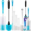 8 Pack Bottle Brush Cleaning Set Long Handle Bottle Cleaner for Washing Narrow