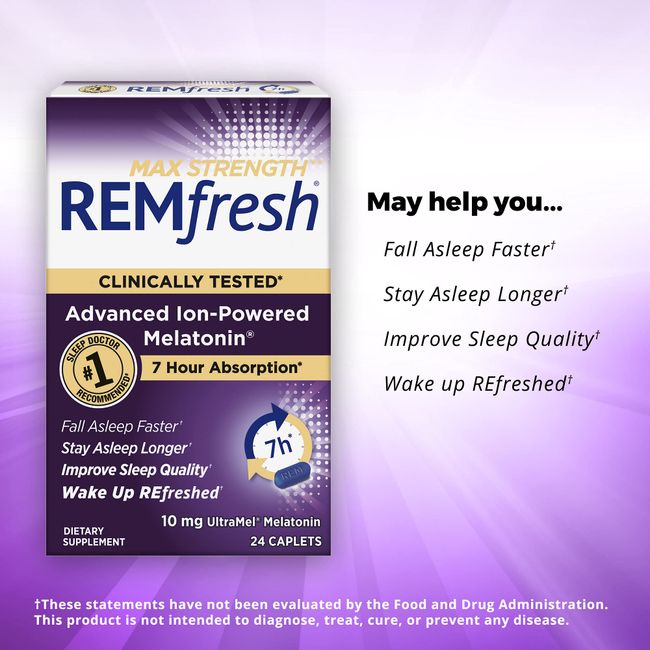  REMfresh 2mg Advanced Melatonin Sleep Aid Supplement