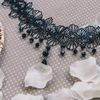 Philip Jones Black Crystal Choker Necklace