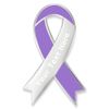 PinMart Lavender Awareness Ribbon Engravable Lapel Pin Personalized