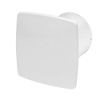 Silent Bathroom Extractor Fan 100mm / 4" with Pull Cord Switch and White Front Panel KWS100W+PNB