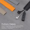 Cordinate 6ft Floor Cord Cover, Cable Protector, Hide Extension Cords, Protect Cords, Prevent Cable Trips, Heavy Duty Cord Hider - Cable Cavity = 0.75" (W) x 0.43" (H) - Black