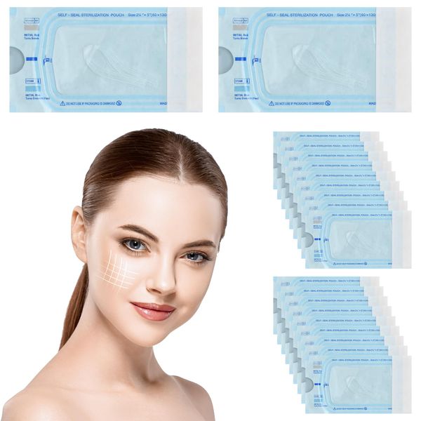 240 Pcs Protein Threads, Soluble Lifting Thread Set, Absorbable Collagen Silk Threads for Lifting Skin, Collagen Threads for Wrinkles Eyes Neck Face Lift Dissolve, 20 Pack, 12 per Pack