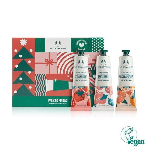 Galleria [Gift Wrapping] Trio Hand Cream 3-piece Gift Set (Strawberry + Rose + Pink Grapefruit)