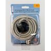 18' CB Antenna Mini-8 Coax Silver Cable w/PL-259 Connectors by TruckSpec®