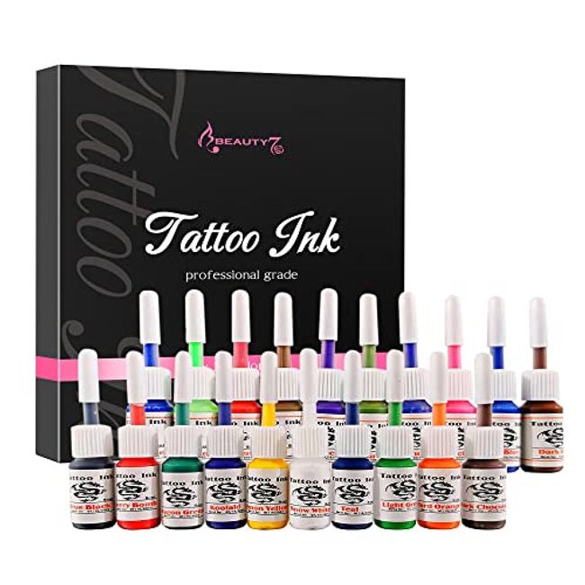 20pcs Professional Tattoo Ink Color Set Authentic Pigment Beauty