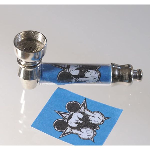 Tobacco Pipe Sticker Sleeve Mickey One Hitter/DM Service [For Tobacco & Dry Herbs]