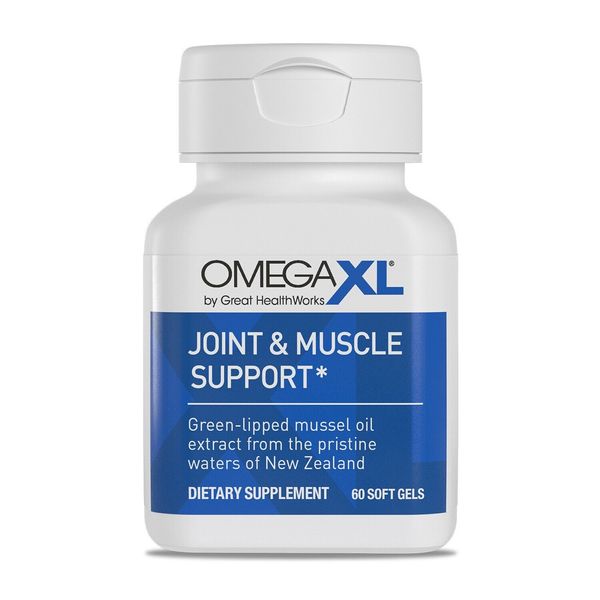 OmegaXL 60 ct by Great HealthWorks: Small, Potent, Joint Pain Relief - Omega-3