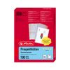 Herlitz A4 Grained Water Proof Punched Pocket - Clear (100 Pieces)