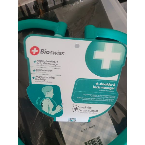 Bioswiss massager for shoulder, back, and planters fasciitis