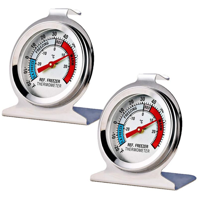 MEANLIN 5-Pack Fridge Freezer Thermometer - Dual Dial With -30~30°C Range For Refrigerator & Cooler 8 thumbnail image