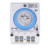 OSALADI Timer Time Control Interval Timer 12 V Mechanical Electric Timer Large Digital Timer Indoor Sand White