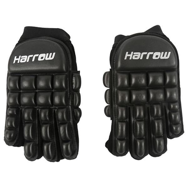 Harrow Double Down Field Hockey Gloves, XS, Black