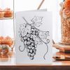 Large (A4) 'Grape Vine' Blank Greeting Card (GC00018688)