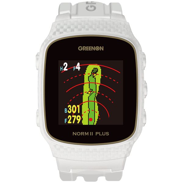 Dunlop Srixon Distance Meter Green On The Golf Watch Norm II Plus GGF-M0003 White