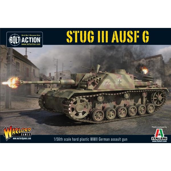 Stug III Ausf G - 1:56 / 28mm Plastic Scale Model Tank for Bolt Action by Warlord Games - Highly Detailed World War 2 Miniature