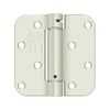 4" x 4" x 5/8" Spring Hinge Benchmark, UL Listed in Prime Coat White