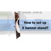 NEW Premium X Banner Stand Adjustable Sizing from 24"x72" (WxH) (STAND ONLY)