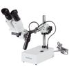 Amscope 10X & 20X Widefield Stereo Microscope on Boom Stand + LED Incident Light