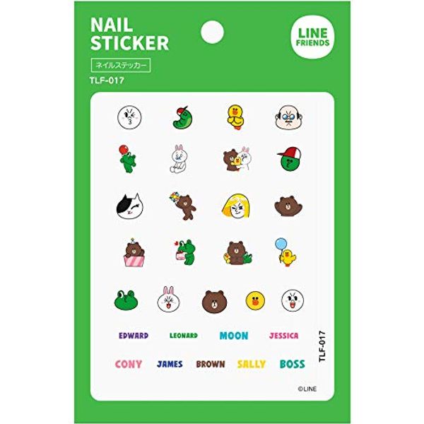 TOK|LINEFRIENDS Nail Sticker TLF-017