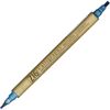 Kuretake Zig MS8400125 Memory System Metallic Twin Marker Calligraphy Pen - 2.0mm & 3.5mm
