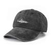 ZLYC Embroidered Cotton Baseball Cap Adjustable Snapback Dad Hat (Shark Grey),One Size