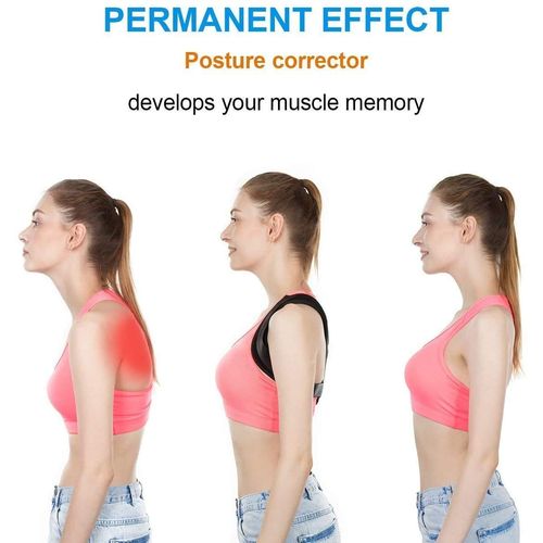 Spinegear Posture Corrector Posture Support Brace Adjustable Straight Strap for Men and Women (Size L 28-40 in. / 70-102 cm Unisex)
