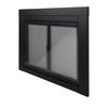 Pleasant Hearth AN-1010 Alpine Fireplace Glass Door, Black, Small