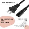 DIGITMON 1FT Premium 2-Prong Replacement AC Power Cable Compatible for Bright House Networks Cable Box