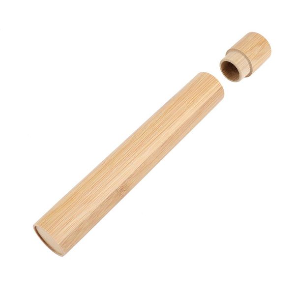 Toothbrush Case Eco-Friendly Natural Bamboo Toothbrush Holder Portable Toothbrush Box Tube Perfect for Travel