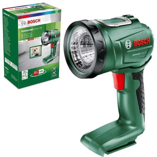 Bosch Cordless Light UniversalLamp 18 (Without Battery, 18 Volt System, in Carton Packaging)
