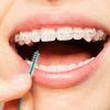 Cowwell Interdental Brush Teeth Soft Dental Picks Tooth Floss Interdental Brush Betweens Interdental Brush Refills White Refills for Tooth Cleaning (Tight, 60 Pieces)
