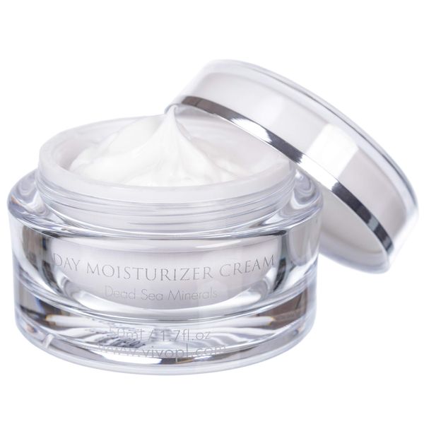 Vivo Per Lei Day Cream - Dead Sea Face Cream for Dull, Dry Skin - Moisturizing Day Cream with Shea Butter - Non Greasy Day Moisturizer - Hydrating Face Cream for Women - 3.4 Fl. Oz.