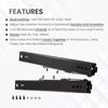 Universal Sliders Dual Locking Seat Rails Brackets Bucket Seats Reclining Pair