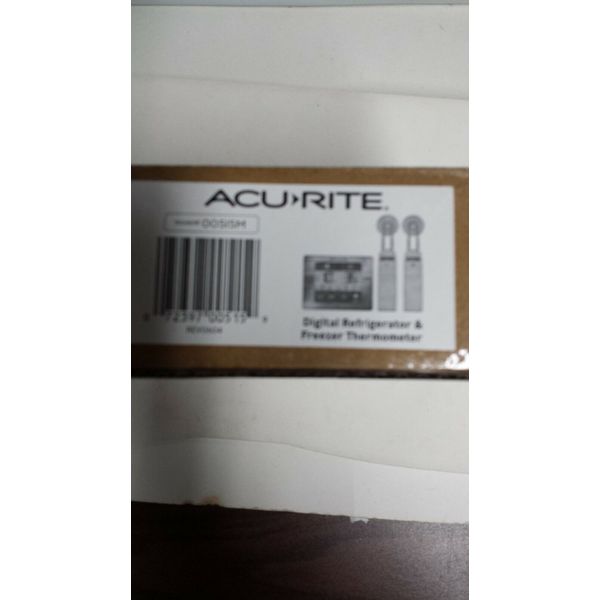 AcuRite 00515M Refrigerator Thermometer with 2 Wireless Temperature Sensors