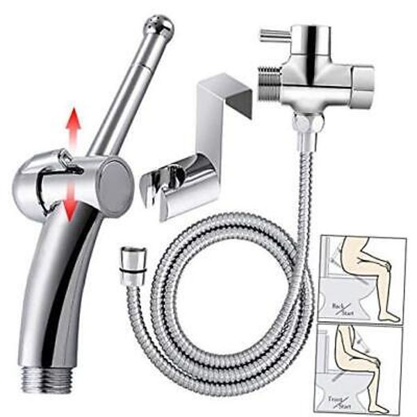 Handheld Bidet Sprayer for Toilet, 90°Precision Pressure Control (Jet/Soft) 806