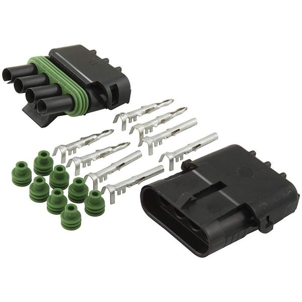 Allstar Performance ALL76268 4-Wire Flat Weather Pack Individual Connector Kit