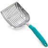 DuraScoop® Premium Multicat Cat Litter Scoop | Solid Metal | Litter Box Tray Pan Sifter