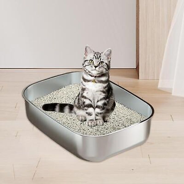 Cat Litter Box Indoor Litter Tray Pet Toilet Supplies Multifunctional Rustproof