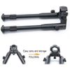 6-9 Inch Adjustable Height Bipod Foldable Clamp-on for Rifle Barrel Mount