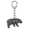 Mojo Wildlife Keyring Hippo 387489, black