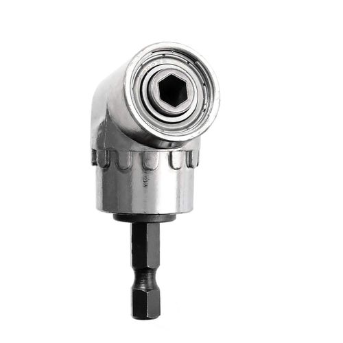 [New Model] Socket Adapter (L-Shaped, Right Angle) Drill Chuck, Tool for Screwdriver and Drilling Work in Narrow Places! (Angle/105°), L-Type Angle Socket Driver (Max Torque 10n/1m) Chuck; Screwdriver