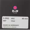 B+W F-PRO 007 49mm MRC Clear Filter